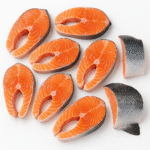 Norwegian Salmon Stake – With Skin & Bone/Kg